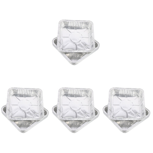 40Pz Contenitori Alluminio Argento Multiuso Per Barbecue 1