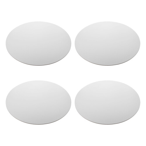 16Pièces Toiles Rondes Blanches, Support Peinture Huile