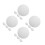 16Pièces Toiles Rondes Blanches, Support Peinture Huile 6