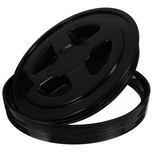 3Pcs Secure Seal Black ABS Bucket Caps Replacement for Chemical Drums 2