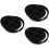 3Pcs Secure Seal Black ABS Bucket Caps Replacement for Chemical Drums 8