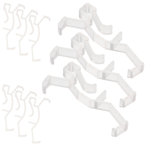 20Pz Clip Valance Trasparenti in , Per Casa E Negozi