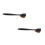 2Pcs Body Makeup Brush Black Nylon Long Handle Self Tanning Applicator 10