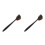 2Pcs Body Makeup Brush Black Nylon Long Handle Self Tanning Applicator 6