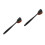 2Pcs Body Makeup Brush Black Nylon Long Handle Self Tanning Applicator 5