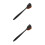 2Pcs Body Makeup Brush Black Nylon Long Handle Self Tanning Applicator 4