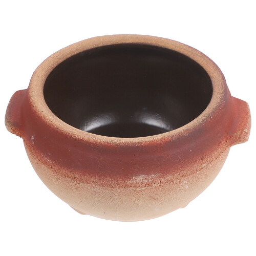 2Pièces Casseroles En Cuite Couvercle Cuisine Maison Marron