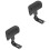 2Pcs Practical Motorcycle Back Cushion Black Soft Seat Support 5