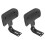 2Pcs Practical Motorcycle Back Cushion Black Soft Seat Support 4