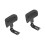 2Pcs Practical Motorcycle Back Cushion Black Soft Seat Support 6