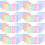 48Pz Sciarpe Per Danza Bambini Velluto Colorate Performance 7