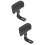 2Pcs Practical Motorcycle Back Cushion Black Soft Seat Support 9