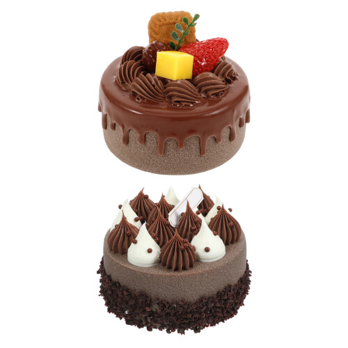 4Pcs PVC Realistic Simulation Cake Model Party Food Decor