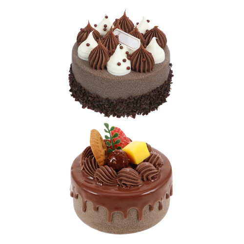 4Pcs PVC Realistic Simulation Cake Model Party Food Decor 1