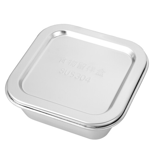 2Pz Contenitori Argento Acciaio Facili Da Pulire