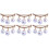 6Pz Distintivo Creativo Dorato Con Perla Accessorio Chic Per 4