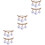 6Pz Distintivo Creativo Dorato Con Perla Accessorio Chic Per 5