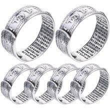 24Szt Otwierane Metalowe Pierścionki Stylowe Amulet Szczęścia