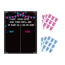 2Sets Kinderparty Sticker Sichere, Haftende Baby Gender Labels