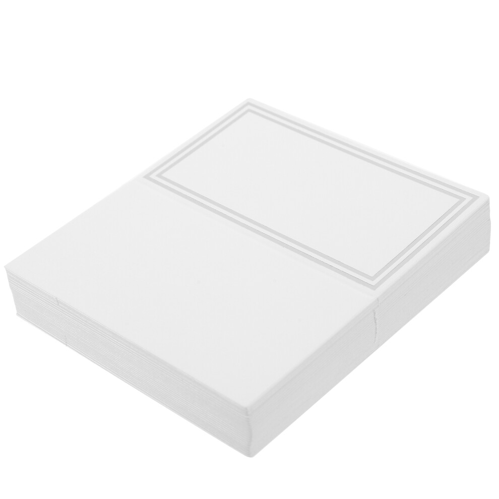 200Szt Papierowe Nazwiska Na StołY Weselne Srebrne ŁAtwe Do Pisania-image