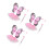 3Sets Schmetterlingskostüm Set Rosa Polyester Flügel Tüllrock 10