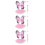 3Sets Schmetterlingskostüm Set Rosa Polyester Flügel Tüllrock 6