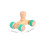 2Pares Brinquedo Roller Treinamento Pet Multicolor 11