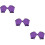 3Pares De Para Natação Nylon Flexível 10