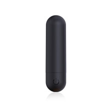 Quiet Waterproof Bullet Vibrator with Powerful Vibration, Compact Mini Massage Stick for Women, Black