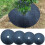 Tree Mulch Ring Weed Control Mat, NonWoven Round Protector Cover for Plants, 16 Pack 42cm 2