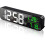 Voice Activated Digital Wall Clock, LED Display with Memory Function for Bedroom, Office (Adjustable Brightness, Modern Style Decor) 1