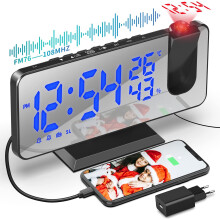 Stylish Wake-Up Call, LED Modern Clock with RGB Colorful Digital Display, Incorporating Auto Dimming and USB Charger for Seamless Integration into You