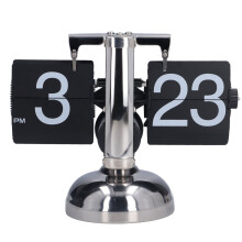 Vintage Design Clock, Retro Flip Clock, Suitable As A Gift With Heat And Cold Resistant Materials, Battery Operated Mechanical Desk Clock, Quartz