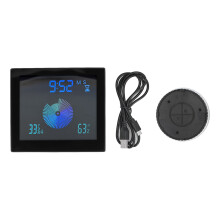Horloge à ventouse étanche IP65 pour douche, salle de bain et cuisine, avec thermostat LCD programmable, minuterie à affichage numérique LCD,