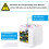 Unicorn Theme Glowing Cube Clock, Quiet Alarm Digital Thermometer Alarm Clock (7 Changing Colors) 4