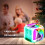 Unicorn Theme Glowing Cube Clock, Quiet Alarm Digital Thermometer Alarm Clock (7 Changing Colors) 5