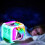 Unicorn Theme Glowing Cube Clock, Quiet Alarm Digital Thermometer Alarm Clock (7 Changing Colors) 6