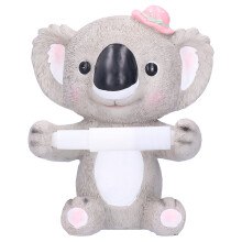 Porte-lunettes créatif en résine représentant un koala, idéal pour la décoration de la maison ou du bureau. Résistant aux intempéries, ce