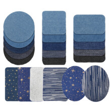 Kit de broderie cu cercuri din pâslă, aspect modern, aplicare ușoară, nu necesită cusut, pentru îmbrăcăminte și obiecte decorative (21 buc)