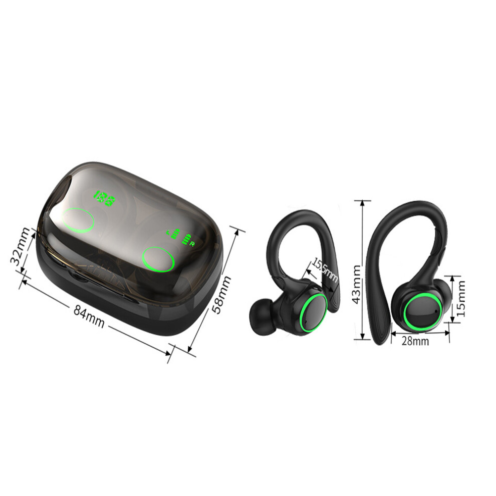 Innovative Wireless Earbuds, 3D Stereo Sound, Bluetooth 5.3 Technology For Unmatched Audio Experience, Comfortable Sports Earhooks, Ip7 Waterproof, 9128293468442