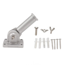 Aluminum Alloy Flag Holder With Anti-Rust Coating, Adjustable Flag Pole Bracket For Wall Mounting, Exquisite Workmanship Ensuring A Great User