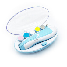 Cuidar das unhas do bebê sem esforço: aparador de unhas elétrico para bebês com design ergonômico e cabeças de lixamento, silencioso e