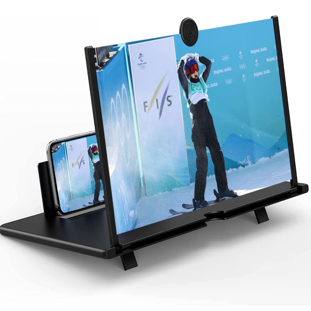 Foldable Phone Stand, 3D Hd Screen Magnifier For Movies And Videos Â Screen Amplifier With Mobile Phone Magnifying Projector Â Compatible With 9128293986731