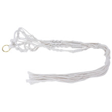 Cotton &amp; Iron Plant Hanger Basket - 97cm Indoor Outdoor Decor