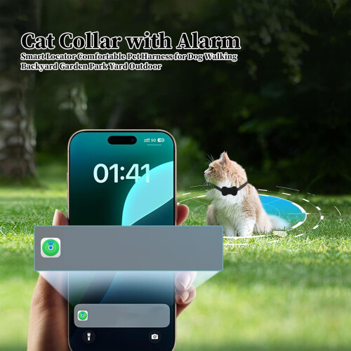 Cat GPS Tracker Collar with RealTime Tracking, Smart Alerts, Lightweight Fit, Global Coverage 1