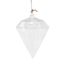 Suspending Glass Vase Clear Borosilicate Glass With Open Mouth Hanging Hydroponic Planter Transparent Design For Indoor Outdoor Use Lightweight