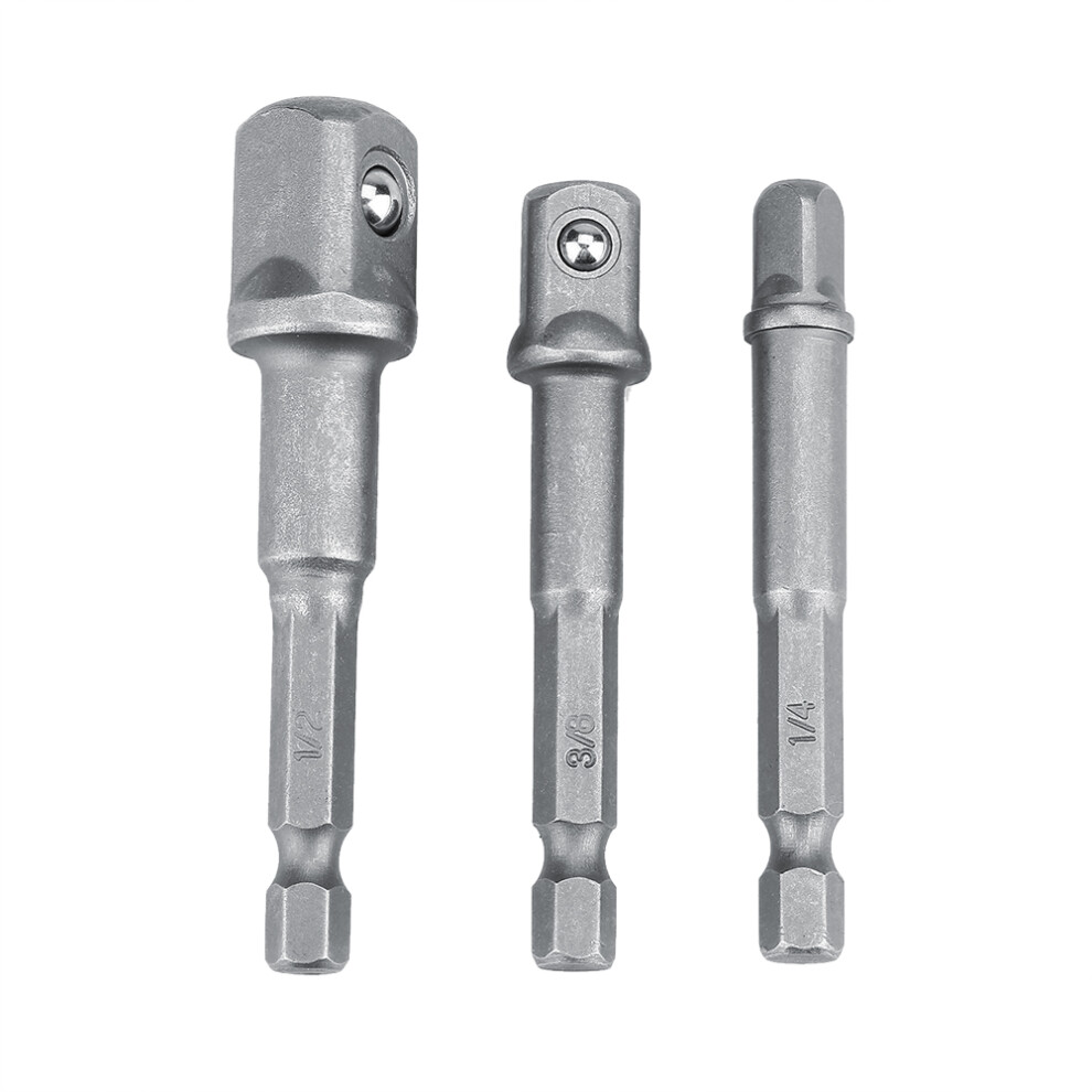 Impact Grade Socket Adapter Set, Quick Change Nut Sockets For Hex Shank, Heavy Duty Construction For Drill Chucks & Screwdrivers 9441426994732