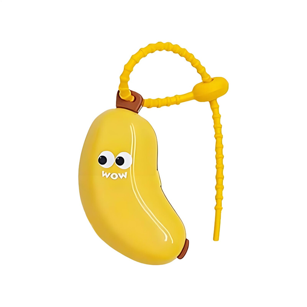 Toothbrush Travel Case with Cute Banana Design, Compact Hygienic Cover for Kids and Adults
