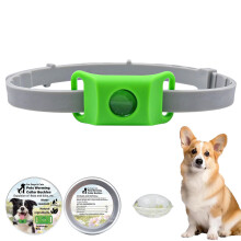 Dog Flea and Tick Collar with 100% Natural Ingredients, Waterproof Adjustable Fit for All Sizes, 4 Months Protection