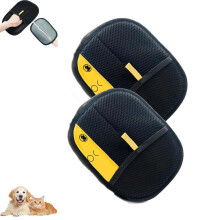 Yomi Pet Hair Remover Glove Fur Magnetic Glove, Cat Gloves Brush, 2 Pieces DoubleSided Pet Grooming Gloves for Clothes, Sofas (2 Pieces) 2 pieces.
